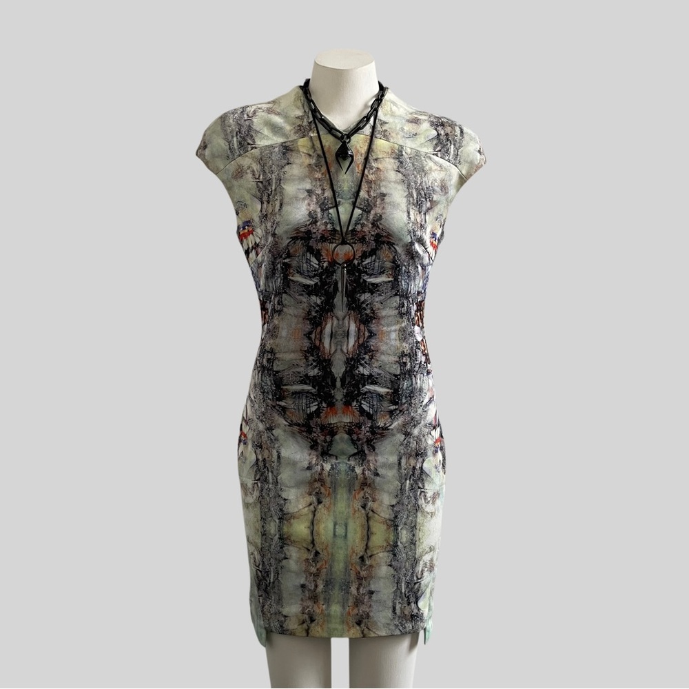 SOLD - Funktional | Evolution Cap Sleeve Mini Dress